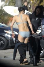MICHELLE RODRIGUEZ in Bikini Surfing in Malibu 12/03/2020