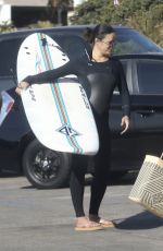 MICHELLE RODRIGUEZ in Bikini Surfing in Malibu 12/03/2020
