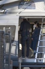 MILA KUNIS and Ashton Kutcher Pick up Their Luxury Camper Van in Los Angeles 12/16/2020