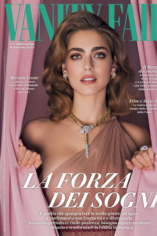 MIRIAM LEONE in Vanity Fair Magazine, Italy January 2021