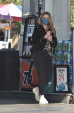 MISCHA BARTON at a Gas Station in Los Angeles 12/10/2020