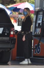 MISCHA BARTON at a Gas Station in Los Angeles 12/10/2020