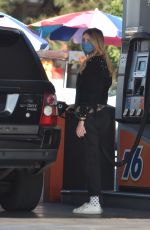 MISCHA BARTON at a Gas Station in Los Angeles 12/10/2020