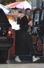 MISCHA BARTON at a Gas Station in Los Angeles 12/10/2020