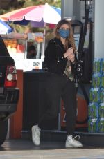 MISCHA BARTON at a Gas Station in Los Angeles 12/10/2020