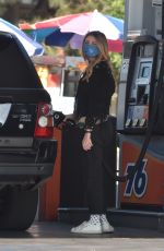MISCHA BARTON at a Gas Station in Los Angeles 12/10/2020