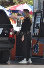 MISCHA BARTON at a Gas Station in Los Angeles 12/10/2020