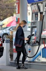 MISCHA BARTON at a Gas Station in Los Feliz 12/07/2020