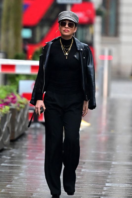 MYLEENE KLASS Arrives at Global Studios in London 12/21/2020