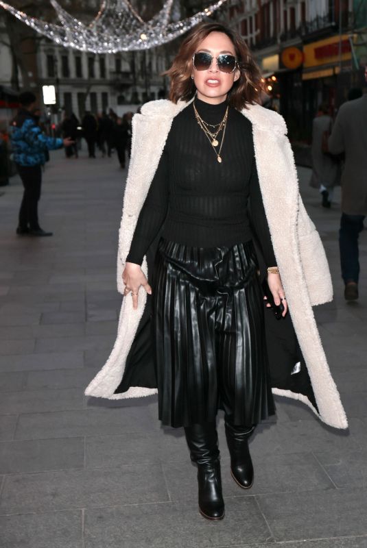 MYLEENE KLASS Arrives at Smooth Radio in London 12/12/2020