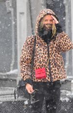 NICKY HILTON Out on a Snowy Morning in New York 12/19/2020