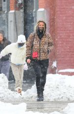 NICKY HILTON Out on a Snowy Morning in New York 12/19/2020