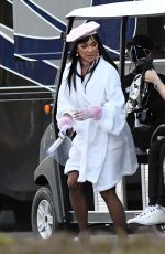 NICOLE SCHERZINGER on the Set of a Music Video in Miami 12/21/2020
