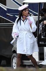 NICOLE SCHERZINGER on the Set of a Music Video in Miami 12/21/2020