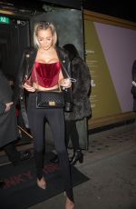 OLIVIA ATTWOOD Leaves MNKY House in London 12/09/2020