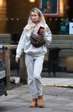 OLIVIA ATTWOOD Leaves Starbucks in Manchester 12/01/2020