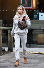 OLIVIA ATTWOOD Leaves Starbucks in Manchester 12/01/2020