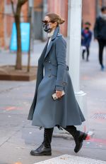 OLIVIA PALERMO Wearing a Mask Out in New York 12/13/2020