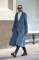 OLIVIA PALERMO Wearing a Mask Out in New York 12/13/2020