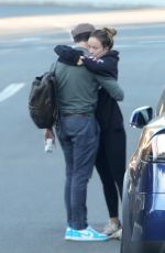 OLIVIA WILDE and Jason Sudeikis Out Kissing in Agoura Hills 12/20/2020
