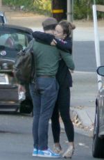 OLIVIA WILDE and Jason Sudeikis Out Kissing in Agoura Hills 12/20/2020