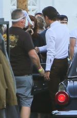 OLIVIA WILDE on the Set of Don