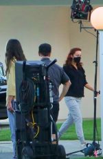 OLIVIA WILDE on the Set of Don