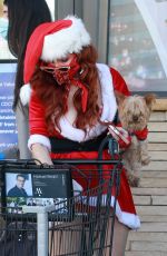 PHOEBE PRICE as Mrs. Claus Shopping at Ralphs 12/01/2020