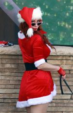 PHOEBE PRICE as Mrs. Claus Shopping at Ralphs 12/01/2020