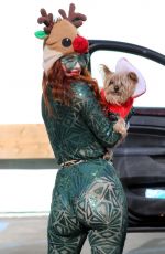 PHOEBE PRICE at Parking lot of Petco in Los Angeles 12/10/2020