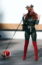 PHOEBE PRICE at Parking lot of Petco in Los Angeles 12/10/2020