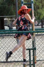 PHOEBE PRICE Out at a Park in Los Angeles 12/11/2020