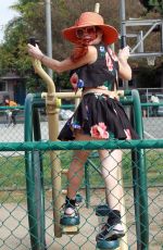 PHOEBE PRICE Out at a Park in Los Angeles 12/11/2020