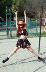PHOEBE PRICE Out at a Park in Los Angeles 12/11/2020