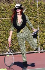 PHOEBE PRICE Playing Tennis in Los Angeles 12/20/2020