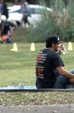 PIA MIA PEREZ and Tyler Wade Out at a Park in Los Angeles 12/09/2020