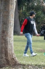 PIA MIA PEREZ and Tyler Wade Out at a Park in Los Angeles 12/09/2020