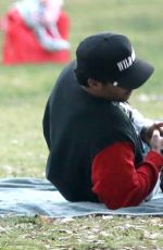 PIA MIA PEREZ and Tyler Wade Out at a Park in Los Angeles 12/09/2020