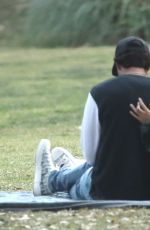 PIA MIA PEREZ and Tyler Wade Out at a Park in Los Angeles 12/09/2020