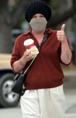 PINK Wearing a Face Mask Out in Santa Monica 12/07/2020