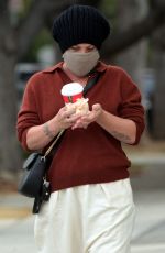 PINK Wearing a Face Mask Out in Santa Monica 12/07/2020
