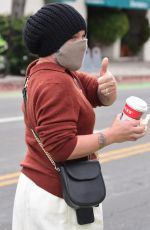 PINK Wearing a Face Mask Out in Santa Monica 12/07/2020