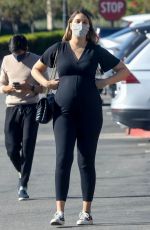 Pregnant APRIL LOVE GEARY in a Black Jumpsuit Out in Malibu 12/07/2020