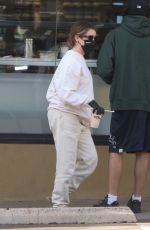 Pregnant ASHLEY TISDALE at EarthBar in Beverly Hills 12/14/2020