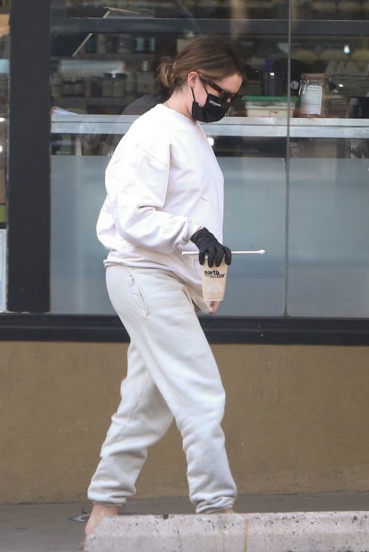 Pregnant ASHLEY TISDALE at EarthBar in Beverly Hills 12/14/2020