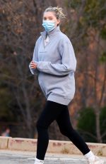 Pregnant ELSA HOSK out Hiking in Los Angeles 12/27/2020
