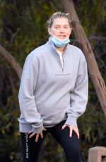 Pregnant ELSA HOSK out Hiking in Los Angeles 12/27/2020