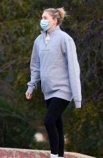 Pregnant ELSA HOSK out Hiking in Los Angeles 12/27/2020