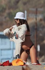 Pregnant EMILY RATAJKOWSKI in Bikini at a Beach in Los Angeles 12/20/2020