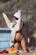 Pregnant EMILY RATAJKOWSKI in Bikini at a Beach in Los Angeles 12/20/2020